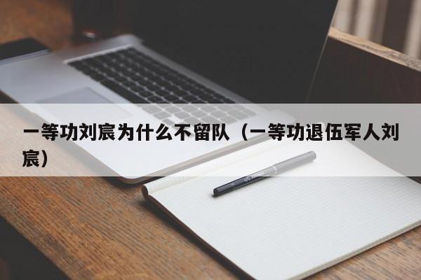 一等功刘宸为什么不留队（一等功退伍军人刘宸）